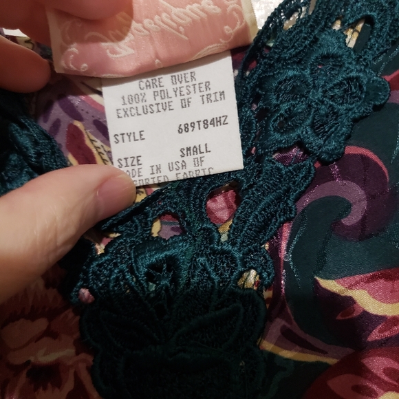 Vintage night slip dress with robe - Picture 7 of 9